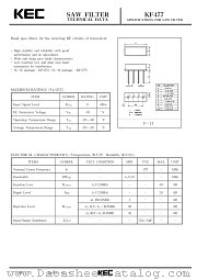 KF477 datasheet pdf Korea Electronics (KEC)