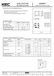 KF836FU datasheet pdf Korea Electronics (KEC)