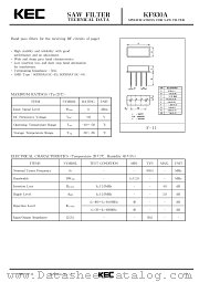 KF930A datasheet pdf Korea Electronics (KEC)