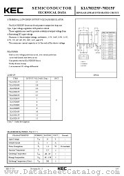 KIA78D25F datasheet pdf Korea Electronics (KEC)