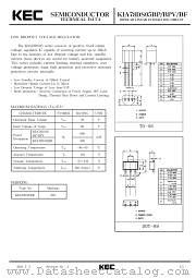 KIA78DS05BP datasheet pdf Korea Electronics (KEC)