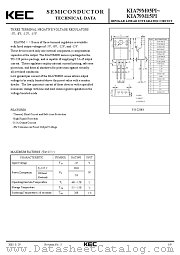 KIA79M05T datasheet pdf Korea Electronics (KEC)
