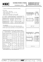 KID65001AF datasheet pdf Korea Electronics (KEC)
