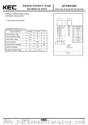KN4400 datasheet pdf Korea Electronics (KEC)