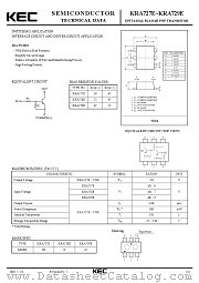 KRA727E datasheet pdf Korea Electronics (KEC)