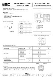 KRA751U datasheet pdf Korea Electronics (KEC)