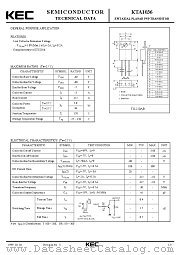 KTA1036 datasheet pdf Korea Electronics (KEC)