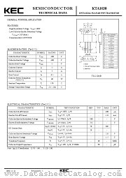 KTA1038 datasheet pdf Korea Electronics (KEC)