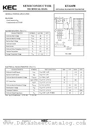 KTA1658 datasheet pdf Korea Electronics (KEC)