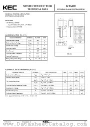 KTA200 datasheet pdf Korea Electronics (KEC)