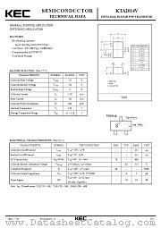 KTA2014V datasheet pdf Korea Electronics (KEC)