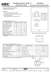 KTA701U datasheet pdf Korea Electronics (KEC)