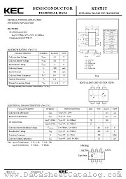 KTA711T datasheet pdf Korea Electronics (KEC)