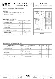 KTB1424 datasheet pdf Korea Electronics (KEC)