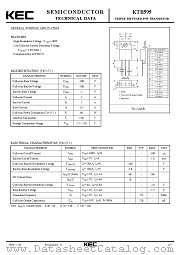 KTB595 datasheet pdf Korea Electronics (KEC)