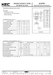 KTB778 datasheet pdf Korea Electronics (KEC)