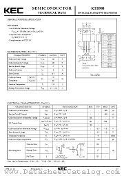 KTB988 datasheet pdf Korea Electronics (KEC)