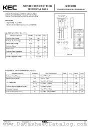 KTC2801 datasheet pdf Korea Electronics (KEC)