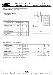 KTC3194 datasheet pdf Korea Electronics (KEC)