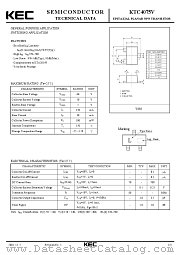 KTC4075V datasheet pdf Korea Electronics (KEC)