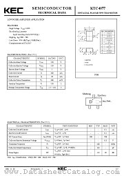 KTC4077 datasheet pdf Korea Electronics (KEC)