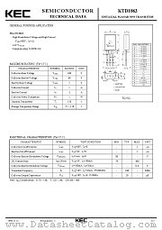 KTD1863 datasheet pdf Korea Electronics (KEC)