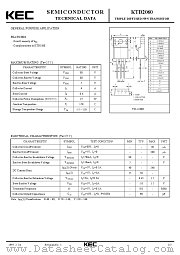 KTD2060 datasheet pdf Korea Electronics (KEC)