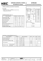 KTD2424 datasheet pdf Korea Electronics (KEC)