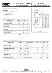 KTD525 datasheet pdf Korea Electronics (KEC)