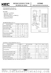 KTD863 datasheet pdf Korea Electronics (KEC)