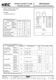 MPSA62 datasheet pdf Korea Electronics (KEC)