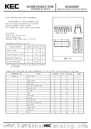KIA6268P datasheet pdf Korea Electronics (KEC)