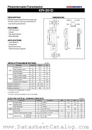 KPI-261D datasheet pdf Kondenshi Corp