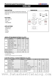 KSG-262 datasheet pdf Kondenshi Corp
