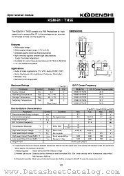 KSM-915TH5E datasheet pdf Kondenshi Corp