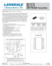 MC13176 datasheet pdf Lansdale Semiconductor