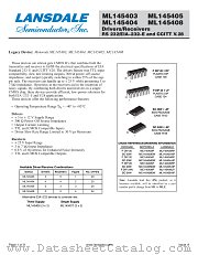 ML145408 datasheet pdf Lansdale Semiconductor