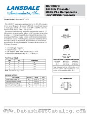 ML12079 datasheet pdf Lansdale Semiconductor