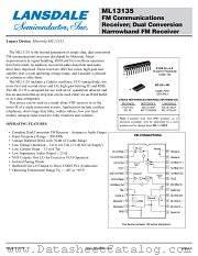 ML13135 datasheet pdf Lansdale Semiconductor