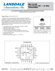 ML13146 datasheet pdf Lansdale Semiconductor