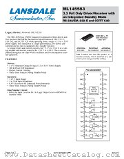 MC145583 datasheet pdf Lansdale Semiconductor