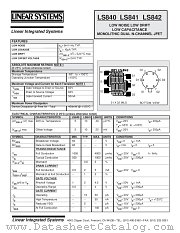 LS841 datasheet pdf Linear Systems
