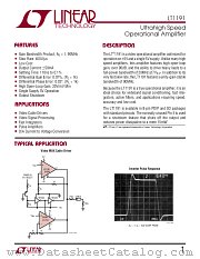 LT1191 datasheet pdf Linear Technology