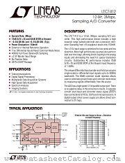 LTC1412 datasheet pdf Linear Technology
