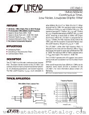 LTC1560-1 datasheet pdf Linear Technology