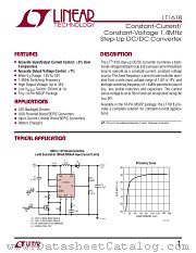 LT1618 datasheet pdf Linear Technology