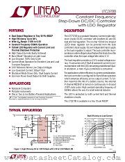 LTC3700 datasheet pdf Linear Technology