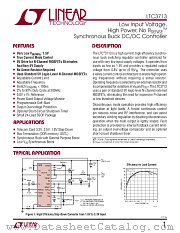 LTC3713 datasheet pdf Linear Technology