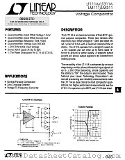 LM311 datasheet pdf Linear Technology