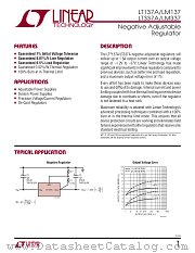 LM137 datasheet pdf Linear Technology